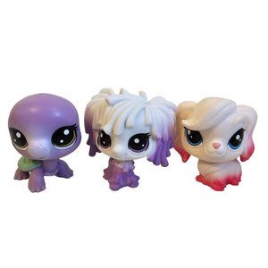 Hasbro Littlest Pet Shop Lot #2-53 Meg Turtell #4-172 Komondor Dog #1-117 Fancie